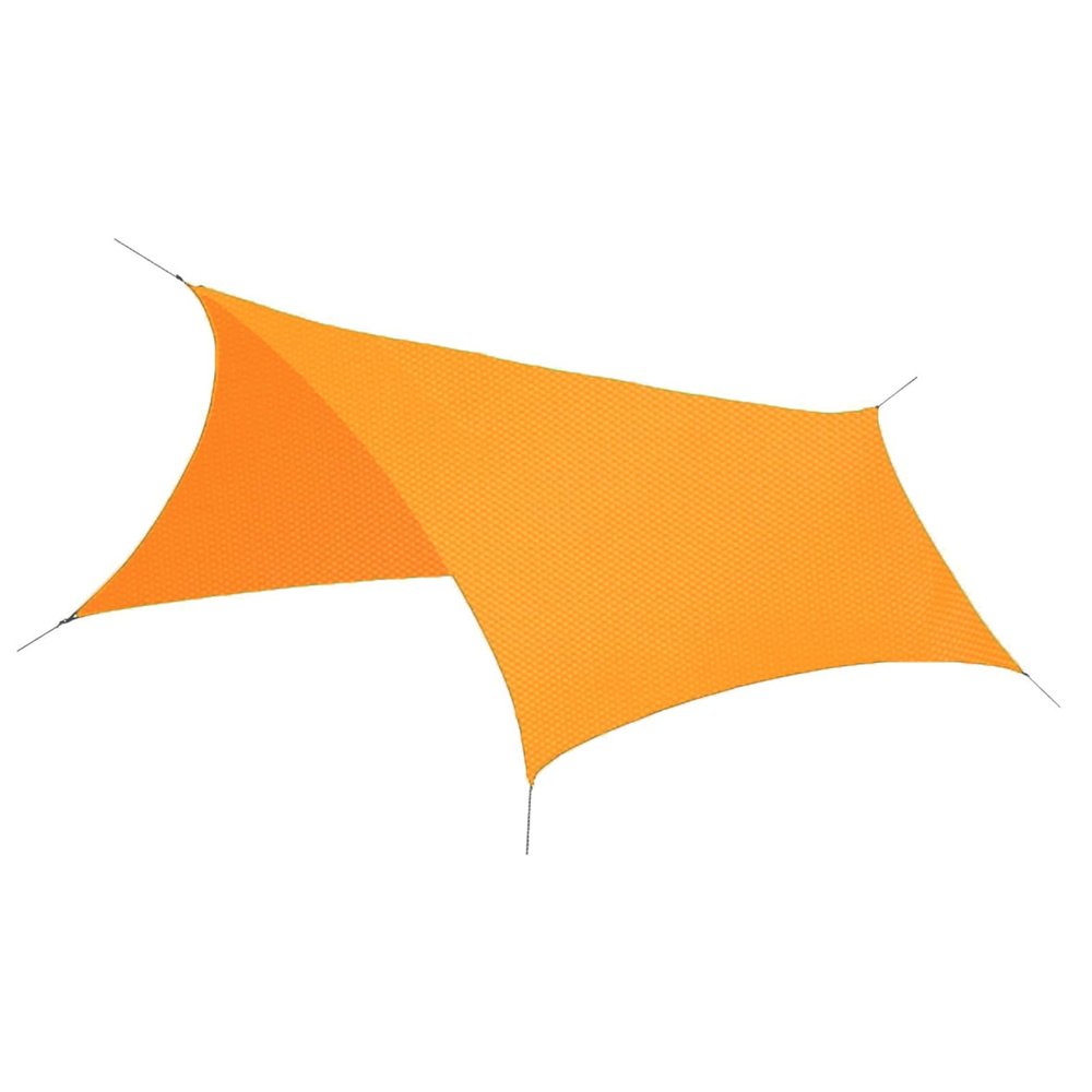 Azarxis Tent Tarp Waterproof Camping Tarpaulin Groundsheet Footprint for Hiking Backpacking (S, Orange)