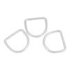 equlup Diving D Ring, 3PCS D Ring Carabiner Clip Stainless Steel D Ring Weight Belt Aluminum Material Safety Hook Webbing Accessories for Climbing Diving (Size) view 1