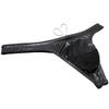 Botmois Men's Shiny Metallic Swimwear Male Pouch Swim Thong Drawstring Bathing Suit Bikini Board Surf Tangas Sport Swimsuits Shiny Black XL view 2