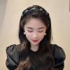 MJKO Black Rhinestone Twist Headband view 2