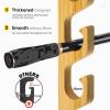 PLUSINNO H5W Horizontal Fishing Rod/Pole Holders for Garage, Wall or Ceiling Mounted Rack, Solid Wood Fishing Rod Holder Holds up to 5/10/20 Rods or Combos Fishing Gear, Gifts for Men view 3