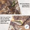 FLYEGO Camo Netting Camouflage Netting See Through Camo Mesh Camo Blind Material for Duck Hunting, Tree Stand Blind, Sunshade, Decoration, Shooting (3.3ftx5ft/1mx1.5m, Bionic Leaves 02) view 4