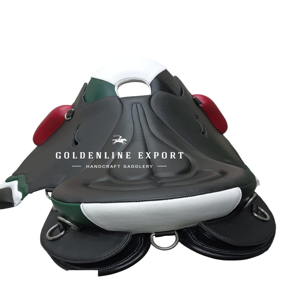 Light Weight Endurance Saddle for Horse Seat 17" 18" Synthetic (18", As Per Picture)