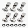Abahub SUP Paddle Board Fin Screws 6 Pack - 316 Stainless Steel Replacement Fins Box Screw and Plate with Six Extra O Rings for SUP Inflatable Stand Up Paddleboard Surfboard Longboard view 1
