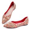 Flats for Women Pointed Toe Fashion Wedding Ballet Shoes Memory Foam Insole Work Casual Slip-On Dress Shoes Women Comfortable Dressy Flat Red Size - 11 view 2