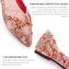 Flats for Women Pointed Toe Fashion Wedding Ballet Shoes Memory Foam Insole Work Casual Slip-On Dress Shoes Women Comfortable Dressy Flat Red Size - 11 view 4