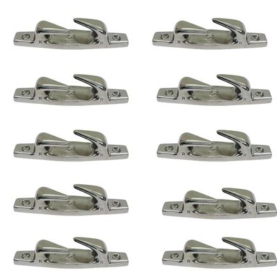 10 Pc Marine Boat Stainless Steel 6" Skene Chocks Left Top Dock Deck Rope Yacht