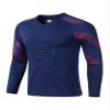 Hansber Kids Boys Soccer Goalkeeper Jersey Padded Goalie Shirts Football Training Uniform Soccer Kit Sweatshirts Dark Navy 11-12 Years view 2