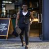 Ulnomio Men's Tailored Fit Suit Vest Single Breasted for Casual Travel Waistcoat view 3