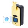 Fingerprint Lock Small Smart Electric Lock Built in Bag Luggage Suitcase Travel Aluminium Alloy Lock 3.7V (Gold) view 1