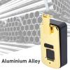 Fingerprint Lock Small Smart Electric Lock Built in Bag Luggage Suitcase Travel Aluminium Alloy Lock 3.7V (Gold) view 3