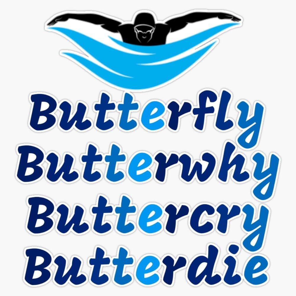 Butterfly Butterwhy Buttercry Butterdie Bumper Sticker Vinyl Decal 5"