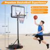 Epetlover Portable Basketball Hoops & Goals System 7.2-9.3ft Adjustable 32in Backboard for Kids Adults Indoor/Outdoor Play view 2