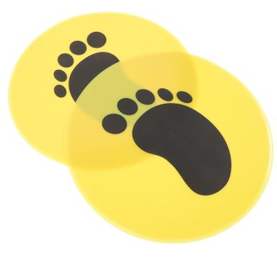 Sosoport 2pcs Soccer Training Discs Bright Color Football Floor Markers for Sensory Training Compact and Lightweight Football Equipment for Coordination and Skill Development