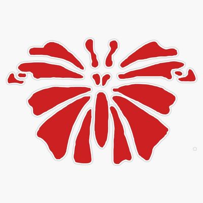 Kyuss Red Butterfly Bumper Sticker Vinyl Decal 5"