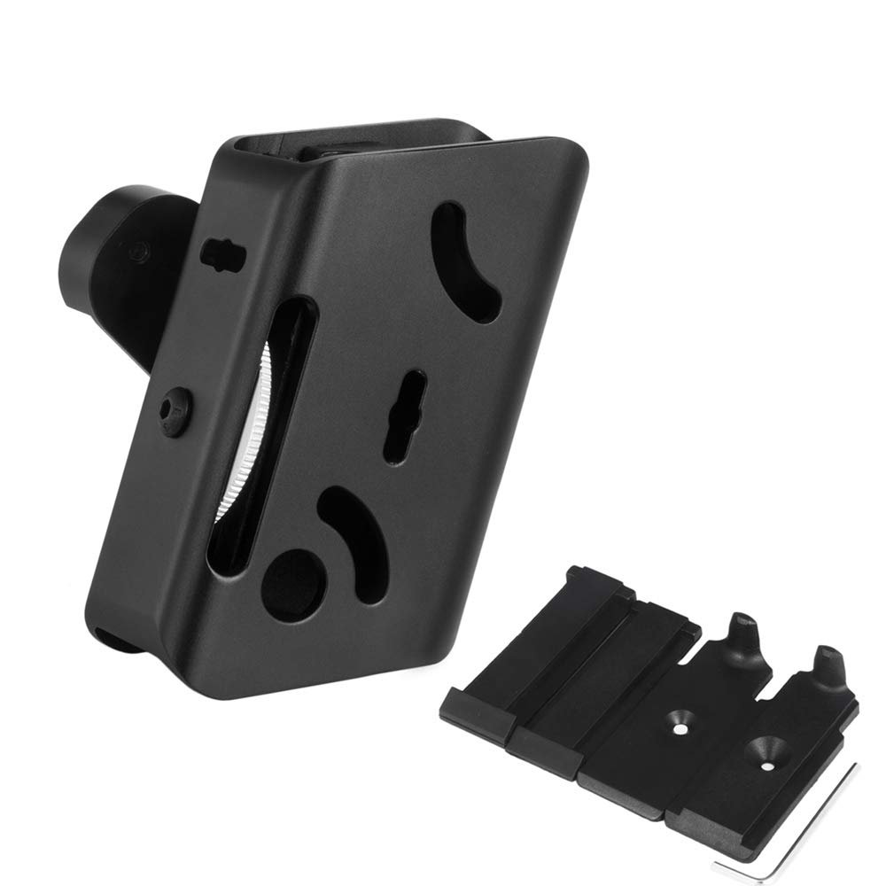 KRYDEX IPSC Magazine Pouch USPSA Pistol Magazine Holster CNC Aluminum Race Master Mag Holder (Black)