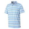 Golf Shirts for Men Dry Fit Short Sleeve Print Performance Moisture Wicking Polo Shirt view 1