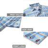 Golf Shirts for Men Dry Fit Short Sleeve Print Performance Moisture Wicking Polo Shirt view 4