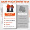WINGLEOV Heated Winter Work Gloves with Synthetic Kevlar, Durability High Grip, Impact-Resistant Rubber Back Insulated Work Gloves, Waterproof Warmth Utility gloves for Work Below Zero, Touch Screen view 2