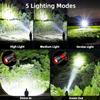 Rechargeable LED Headlamp 99000 High Lumens, Super Bright with 12 Modes & IPX7 Level Waterproof USB Rechargeable Zoom Headlight, 125 Adjustable for Outdoor Camping, Running, Cycling, Climbing, Home view 2
