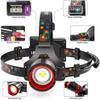 Rechargeable LED Headlamp 99000 High Lumens, Super Bright with 12 Modes & IPX7 Level Waterproof USB Rechargeable Zoom Headlight, 125 Adjustable for Outdoor Camping, Running, Cycling, Climbing, Home view 3