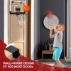 MejorChoy Indoor Wall-Mounted Basketball Hoop Set for Kids for Door Wall Room with 3 Balls Electronic Scoreboard and Sounds, with LED Lights view 4