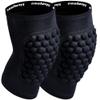 COOLOMG Basketball Knee Pad for Kids Youth Adult, Compression Anti-slip Knee Sleeve for Volleyball Football, Sports Knee Protector (1 Pair) Black S view 1