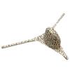 Botmois Sexy Men's Spandex G-String Thong Underwear Male Contour Pouch Swim Bikini Sports Posing Tangas Mini T-back Flesh Leopard L view 2