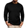 Mens Dress Crew Neck Sweater Slim Fit Lightweight Long Sleeve Sweater Crewneck Pullover Sweaters Classic Casual Knitted Cable Sweaters with Ribbing Retro Argyle Sweater Loose Crewneck Pullover view 1