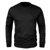 Mens Dress Crew Neck Sweater Slim Fit Lightweight Long Sleeve Sweater Crewneck Pullover Sweaters Classic Casual Knitted Cable Sweaters with Ribbing Retro Argyle Sweater Loose Crewneck Pullover view 3