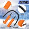Gisafai 4 Pcs Retractable Ice Safety Picks Kits for ICES Fishing Skating Emergency Gear Accessories Portable Picks and Safety Whistle Tool Ice Spearing Equipment Winter Activities(Orange,Separate) view 4