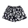 DIOTSR Mens Graphic Print Shorts Cool Mesh Basketball Shorts Casual Flat Front Shorts Summer Drawstring (Black,X-Small) view 1