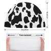CTOITLKF Swimming Hat, Black and White Cow Print Swimming Cap, Bathing Caps for Long Short Hair view 2