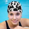 CTOITLKF Swimming Hat, Black and White Cow Print Swimming Cap, Bathing Caps for Long Short Hair view 4