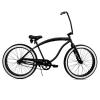 MICARGI Largo 26-inch Beach Cruiser Bike, 1-Speed, High Rise Handlebar, Three Piece Cranksets, Fat Alloy Rim 80mm,26x4.0 Fat Tire Bike, Bike for Adults, Complete Cruiser Bikes (Matte Black) view 1