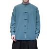 Men Chinese Traditional Tang Shirt Tai Chi Kung Fu Frog Button Top Kung Fu Jacket Clothing Chinese Traditional Tai Chi Qi Gong Martial Arts Cloths Apparel Clothing view 1
