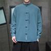 Men Chinese Traditional Tang Shirt Tai Chi Kung Fu Frog Button Top Kung Fu Jacket Clothing Chinese Traditional Tai Chi Qi Gong Martial Arts Cloths Apparel Clothing view 2