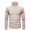 Classic Estate-Rib Quarter-Zip Pullover Sweater Casual Shawl Pullover Sweates V Neck Knitted Sweaters with Button view 1