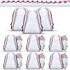Hosuly 24 Pcs Baseball Drawstring Gift Bags Bulk Sports Goodie Candy Backpack 10 x 7 Inch for Party Favor Supplies view 1