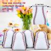 Hosuly 24 Pcs Baseball Drawstring Gift Bags Bulk Sports Goodie Candy Backpack 10 x 7 Inch for Party Favor Supplies view 3