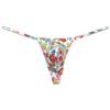 Botmois Men's Micro G-Strings Bikini Underwear Male Slim Pouch Swim Thong Minimal Coverage Posing Tangas Spandex T-back Pink Peach Blossom L view 1