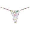 Botmois Men's Micro G-Strings Bikini Underwear Male Slim Pouch Swim Thong Minimal Coverage Posing Tangas Spandex T-back Pink Peach Blossom L view 3