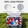BAVGRED Insulated Lunch Box for Adults, 24 Cans Large Cooler Bag with Double Deck, Leakproof Waterproof Lunch Bag with Adjustable Strap for Work Office Picnic Beach view 4