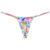 Botmois Men's Micro G-Strings Bikini Underwear Male Slim Pouch Swim Thong Minimal Coverage Posing Tangas Spandex T-back Yellow Oil Painting L view 3
