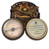 Brass Compass in Wooden & Leather Case - 2025 Graduation Gift for Him, College, High School, Birthday Gift for Son, Boys, Daughter, Inspirational, Baptism (#2 I Will Guide You) view 1