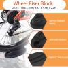 Bike Front Wheel Riser, Plastic Cycling Tire Holder Block Anti Skid Bike Wheel Training Stand Universal Bike Resistance Trainer Accessories for Indoor Bicycle Trainers view 3