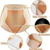 COALHO Hip Lifting Color Panel Panties,High Waist Hip Lift Briefs,Tummy Control Panties Underwear Women (black+black+black,XL) view 2