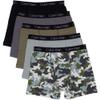 Calvin Klein Kids Boys' Modern Cotton Boxer Brief Underwear 5-Pack, Olivine Camp/Slate Gray/Heather Gray/Magnet/Black Arch, X-Large view 1
