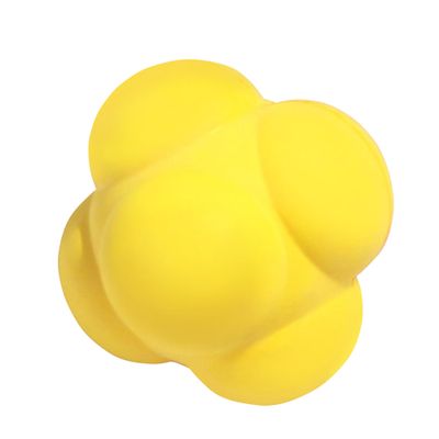 GSE Games & Sports Expert Yellow Sports Reaction Balls, Reactivity Ball for Field Training, Agility Trainer for Baseball, Rubber Bounce Balls for Hand-Eye Coordination & Speed Reflex Training