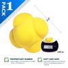 GSE Games & Sports Expert Yellow Sports Reaction Balls, Reactivity Ball for Field Training, Agility Trainer for Baseball, Rubber Bounce Balls for Hand-Eye Coordination & Speed Reflex Training view 2